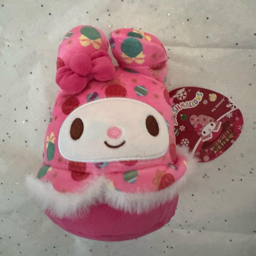 5” Pink My Melody Plush Holiday Squishmellow